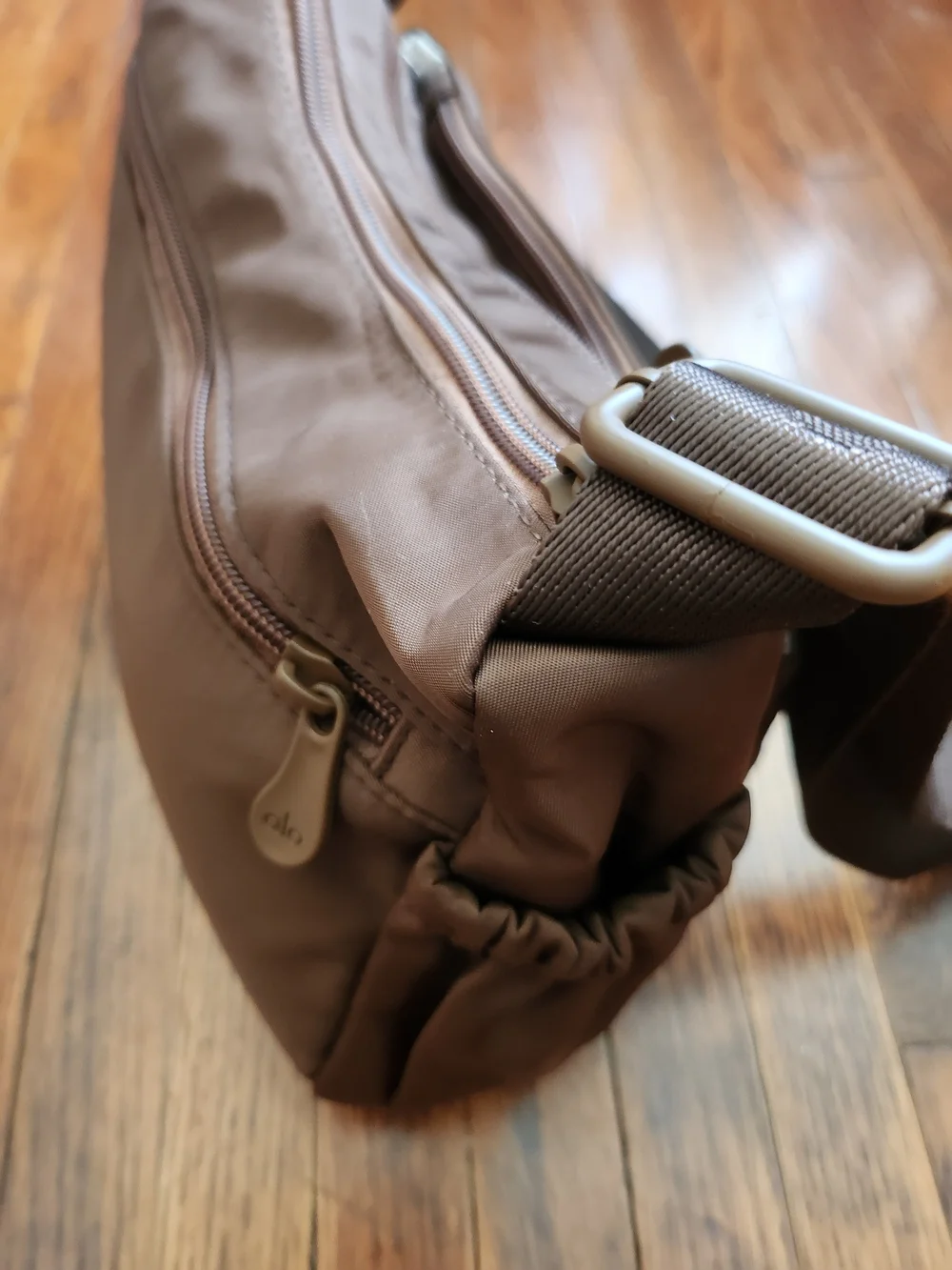 AL0 Y0ga Small Brown Crossbody Shoulder Bag